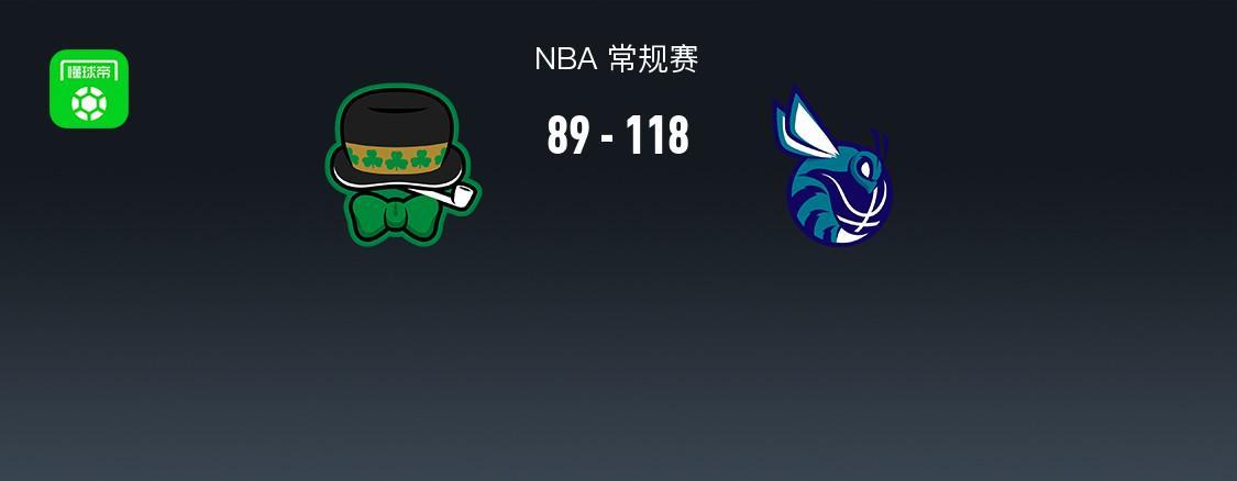 世界杯每日比分-NBA战报：黄蜂118-89大胜凯尔特人取NBA6连胜，德里克-怀特29分